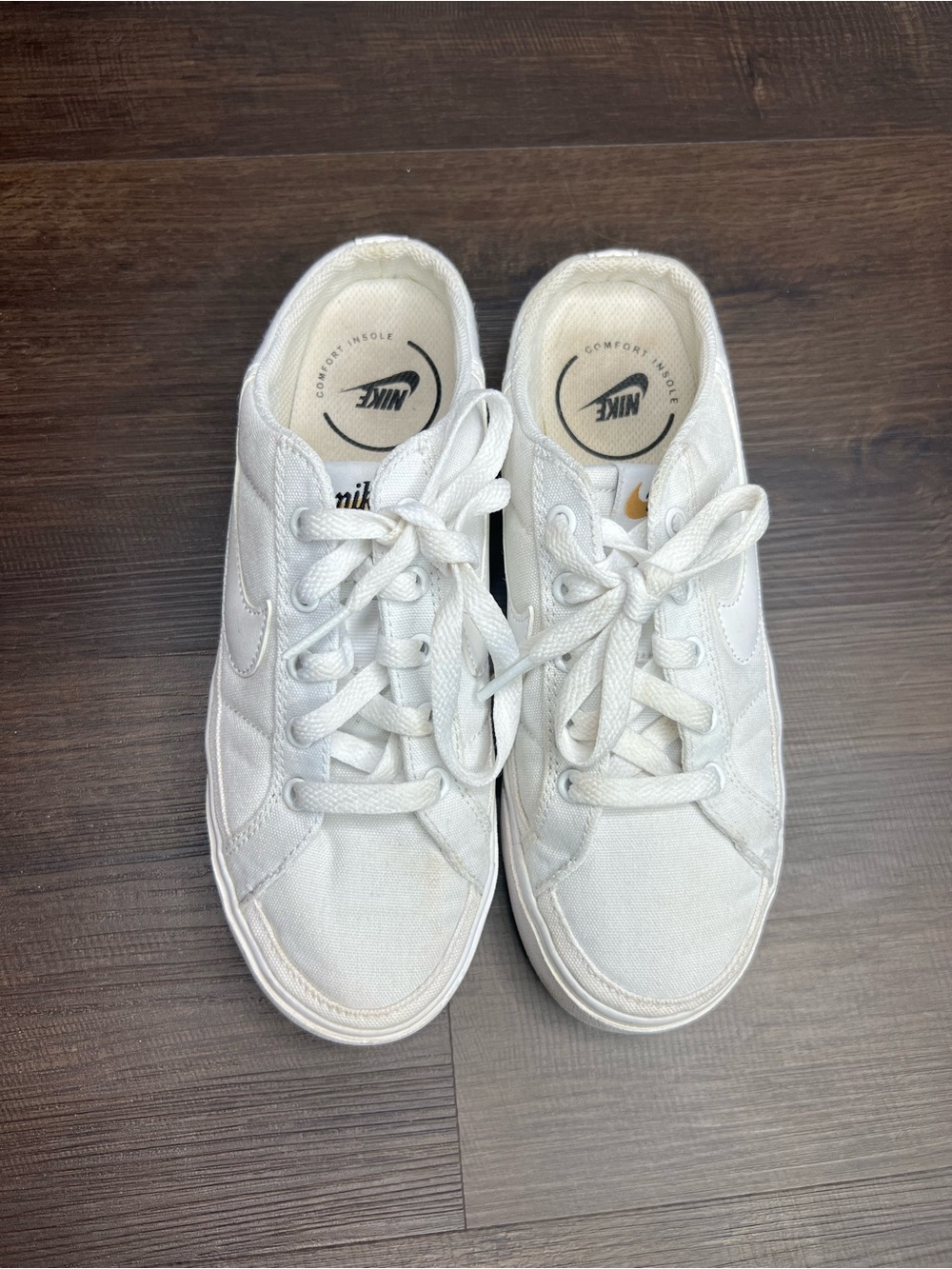 Nike White Slip On